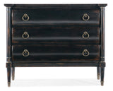 Charleston Three Drawer Chest, Armoire Base - Black by Hooker Furniture - View 4