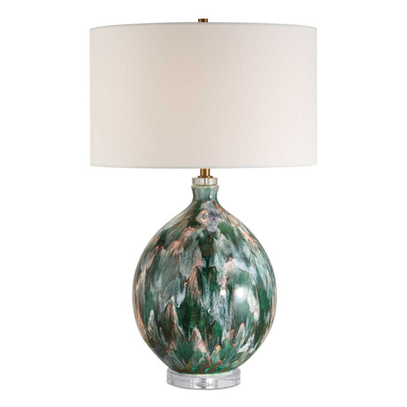 Mihaela Drip Glaze Table Lamp - Blue / Green by Uttermost - View 1