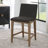 Klemens Counter Stool Chocolate - Dark Brown by Uttermost - View 2