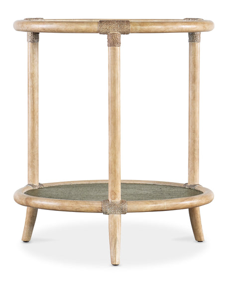 Retreat Raffia Seagrass End Table - Beige by Hooker Furniture - View 3