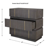 Between The Lines Accent Chest - Black by Uttermost - View 10