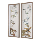 Garden Study Framed Floral Prints (Set of 2) - Green / White by Uttermost - View 4
