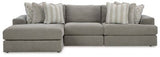 Ashley Ash Avaliyah 58103S3 3 - Piece Sectional with Chaise - Chenille - 58103S3 - Home Elegance USA - 1