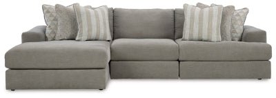 Ashley Ash Avaliyah 58103S3 3 - Piece Sectional with Chaise - Chenille | Home Elegance USA