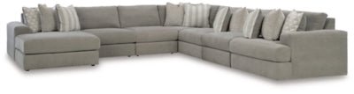 Ashley Ash Avaliyah 58103S9 7 - Piece Sectional with Chaise - Chenille | Home Elegance USA