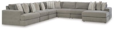 Ashley Ash Avaliyah 58103S10 7 - Piece Sectional with Chaise - Chenille | Home Elegance USA