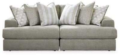 Ashley Ash Avaliyah 58103S1 2 - Piece Sectional Loveseat - Chenille - 58103S1 - Home Elegance USA - 1