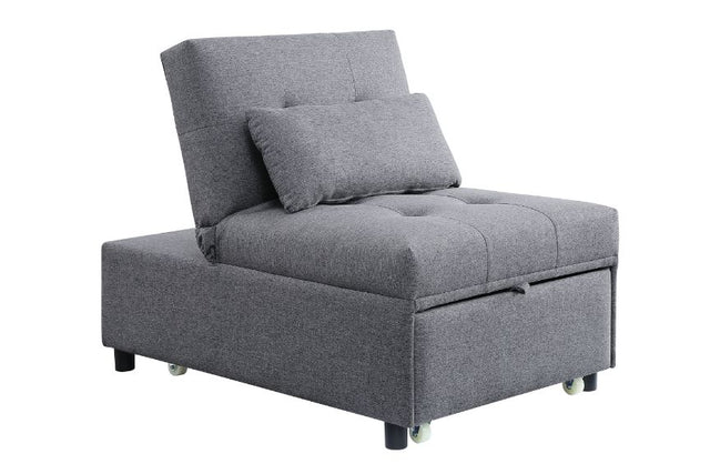 Acme - Hidalgo Sofa Bed 58247 Gray Fabric