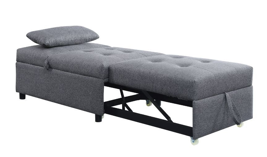 Acme - Hidalgo Sofa Bed 58247 Gray Fabric