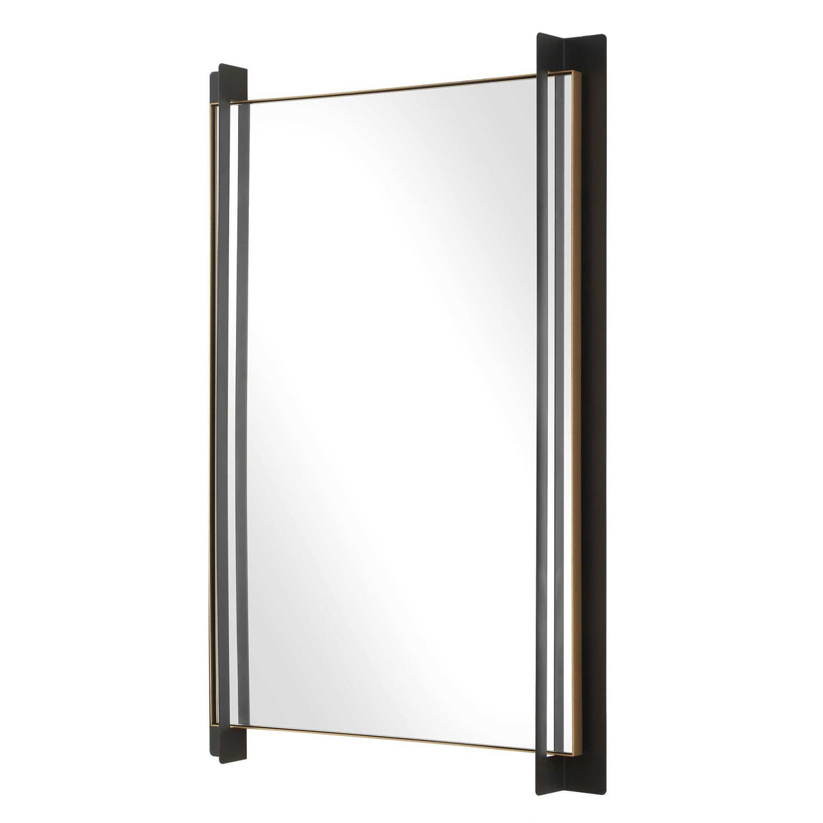 Cunene Industrial Wall Mirror - Black by Uttermost - View 4