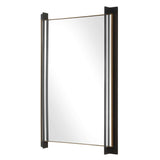 Cunene Industrial Wall Mirror - Black by Uttermost - View 4