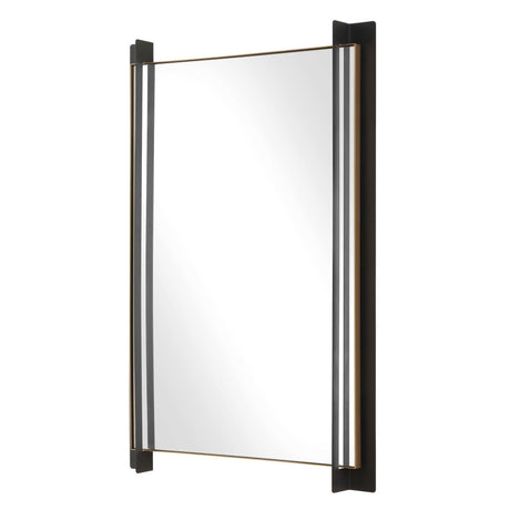 Cunene Industrial Wall Mirror - Black by Uttermost - View 4
