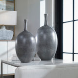 Riordan Modern Vases (Set of 2) - Black / White by Uttermost - View 2