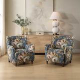 Lainey Floral Upholstered Armchair - Blue by Uttermost - View 4