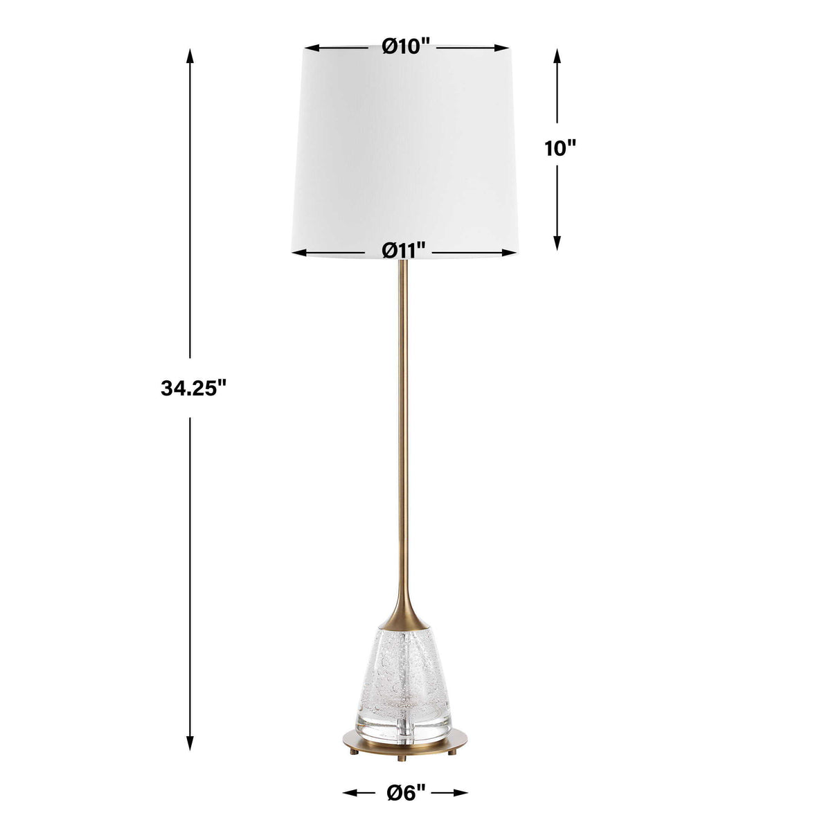 Alistair Brass Buffet Lamp - Bronze by Uttermost - View 7