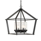 Evanston 4 Light Indoor-Outdoor Pendant - Black by Uttermost - View 1