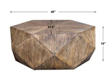 Volker Coffee Table Honey - Light Brown by Uttermost - View 7