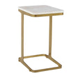 Tylan Marble Accent Table Brass / White - Gold / White by Uttermost - View 1