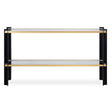 Cunene Contemporary Console Table - Black / Gold by Uttermost - View 1