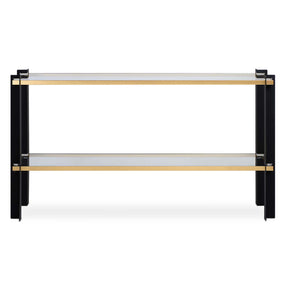 Cunene Contemporary Console Table - Black / Gold by Uttermost - View 1