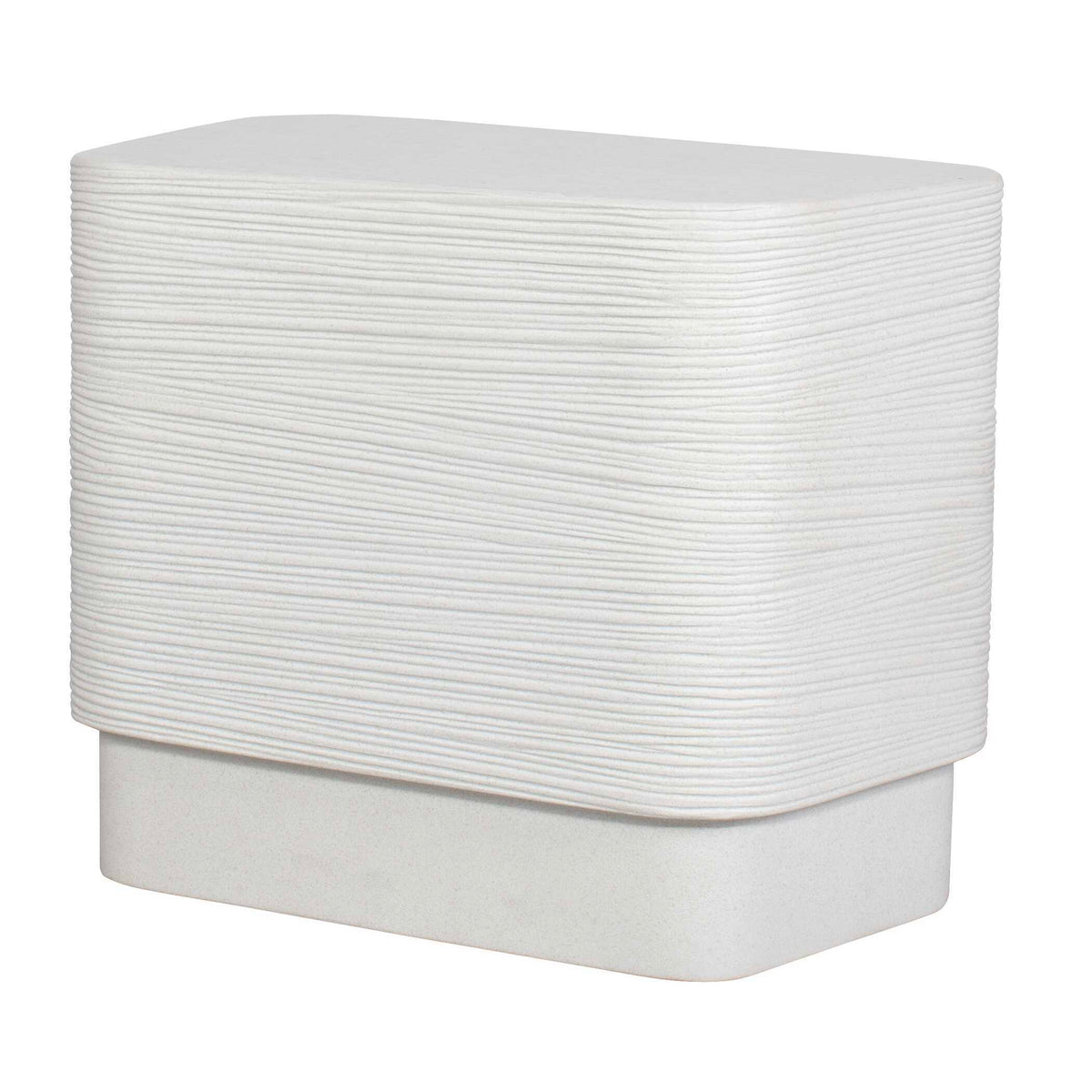Saltwater Concrete Side Table - White by Uttermost - View 5