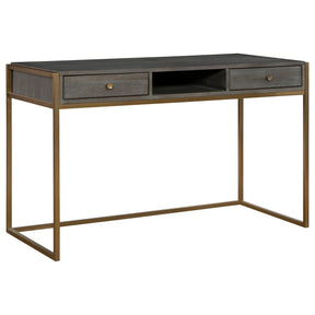 Taja Modern Writing Desk - Dark Gray / Dark Brown by Uttermost - View 1