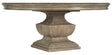 Cashiers Round Drop-Leaf Dining Table Chestnut - Dark Brown | Hooker Furniture