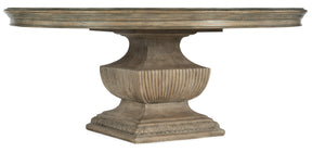 Cashiers Round Drop-Leaf Dining Table Chestnut - Dark Brown | Hooker Furniture