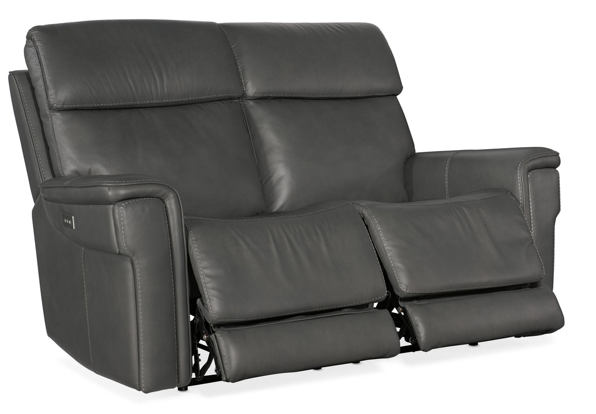 Lyra Zero Gravity Power Loveseat - Dark Gray by Hooker Furniture - View 6