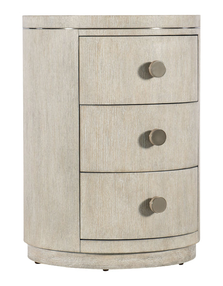 Modern Mood Round Nightstand - Beige by Hooker Furniture - View 1