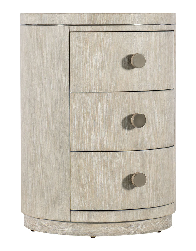 Modern Mood Round Nightstand - Beige by Hooker Furniture - View 1