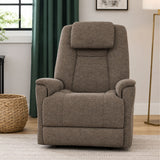 Zecliner Model 3+ Power Rocking Recliner With Power Headrest, Lumbar, Heat & Massage - Toast | Flexsteel