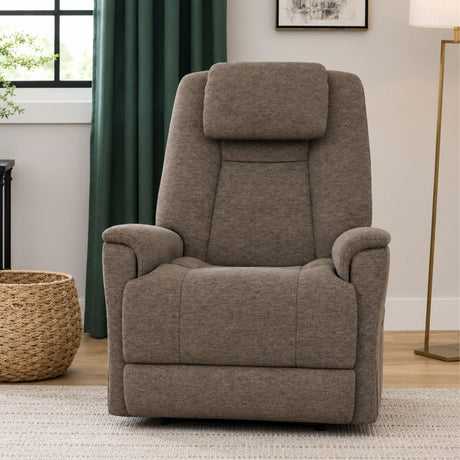 Zecliner Model 3+ Power Rocking Recliner With Power Headrest, Lumbar, Heat & Massage - Toast | Flexsteel