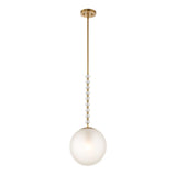 Ripple 1 Light Frost Glass Pendant - Gold by Uttermost - View 4