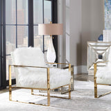 Cardoni Glass Table Lamp - White / Beige by Uttermost - View 5