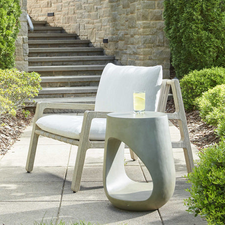 Lithos Outdoor Accent Table - Gray by Uttermost - View 2