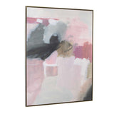 Process Framed Abstract Art Black / Gold / Gray / Green / Pink / Purple / White - Pink / White by Uttermost - View 3