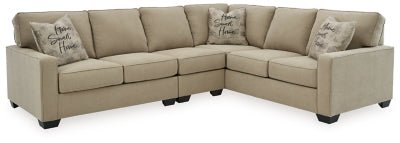 Ashley Quartz Lucina 59006S4 3 - Piece Sectional - Microfiber | Home Elegance USA