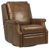 Collier Power Swivel Glider Recliner - Dark Brown by Hooker Furniture - View 2