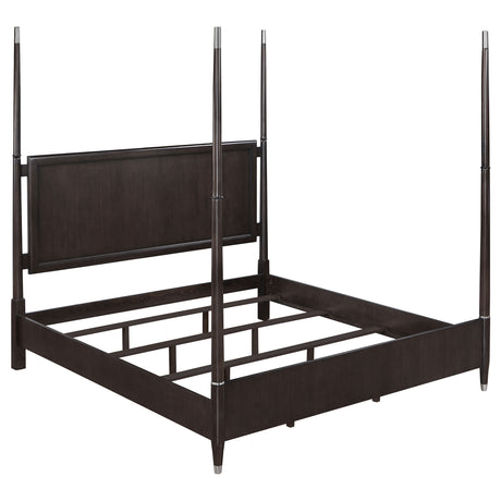 Niguel Brown 4-piece Poster Bedroom Set - sold by Home Elegance USA