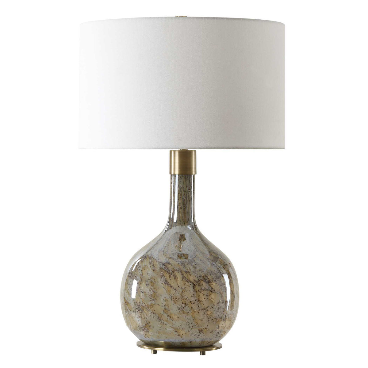 Rhine Brown Glass Table Lamp - Dark Brown by Uttermost - View 4