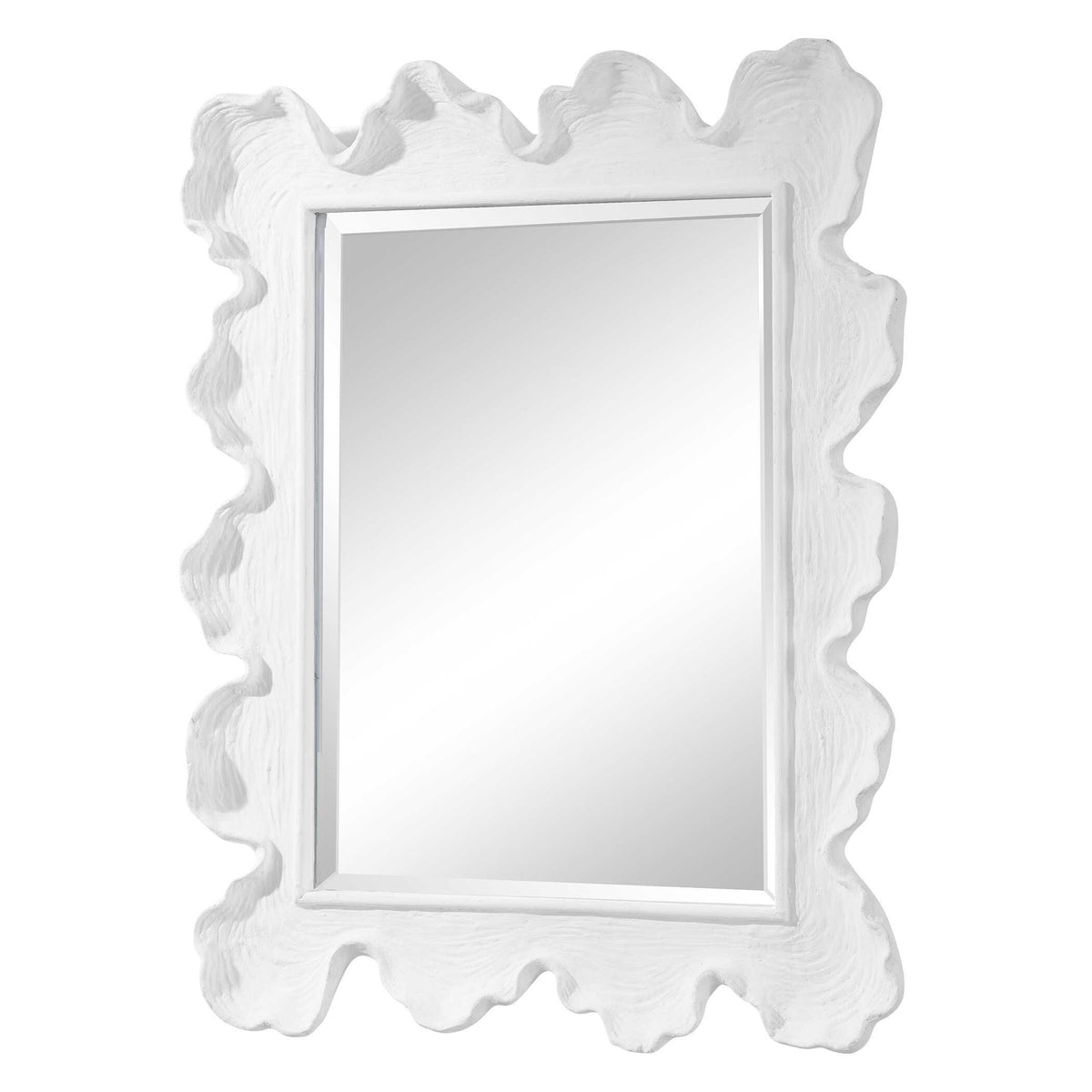 Sea Coral Coastal Mirror - Silver / White by Uttermost - View 4