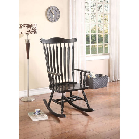 Acme - Kloris Rocking Chair 59211 Distressed Black Finish