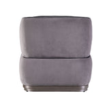 Decapree Accent Chair 59270 Antique Slate Top Grain Leather & Gray Velvet | Acme - 59270 - Home Elegance USA - 4