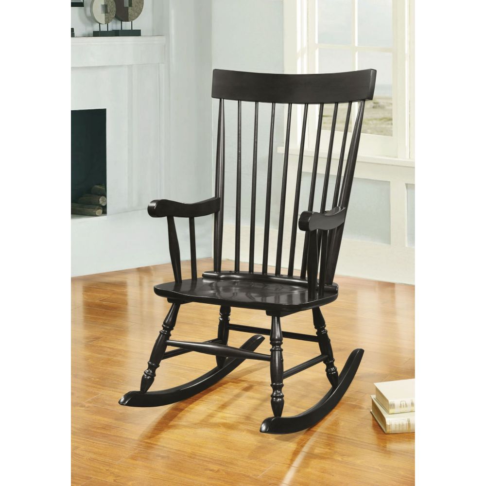 Arlo Rocking Chair 59297 Black Finish | Acme - 59297 - Home Elegance USA - 2