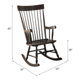 Arlo Rocking Chair 59297 Black Finish | Acme - 59297 - Home Elegance USA - 3