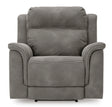 Ashley Slate Next-Gen DuraPella PWR Recliner/ADJ Headrest - Microfiber - Home Elegance USA