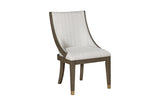Griffin Modern Dining Chair with Sunburst Oak Finish & Gold Accents | Homelegance - Home Elegance USA