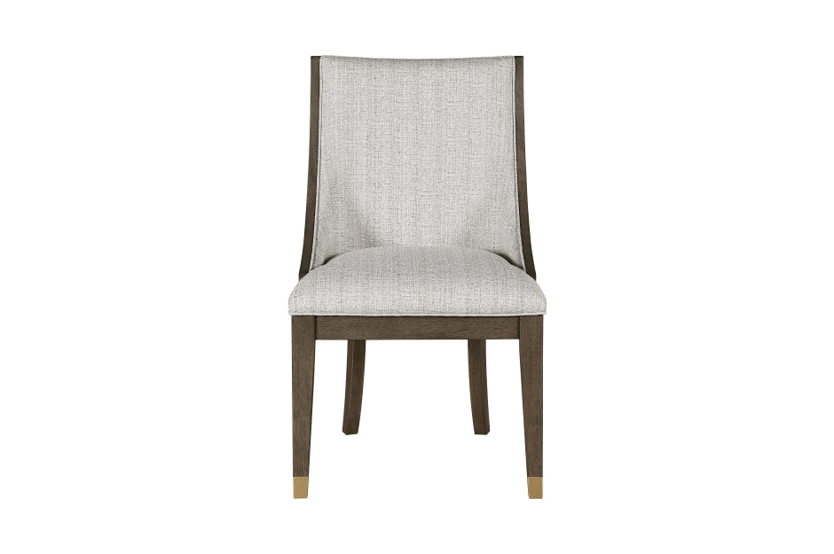 Griffin Modern Dining Chair with Sunburst Oak Finish & Gold Accents | Homelegance - Home Elegance USA
