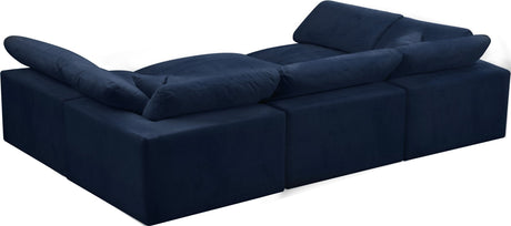 Cozy - Modular Sectional 6 Piece Cloud - Navy - 634Navy - Sec6C - Home Elegance USA - 3